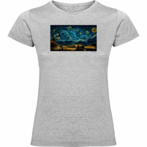 «Noche estrellada» – varios modelos de camiseta mujer